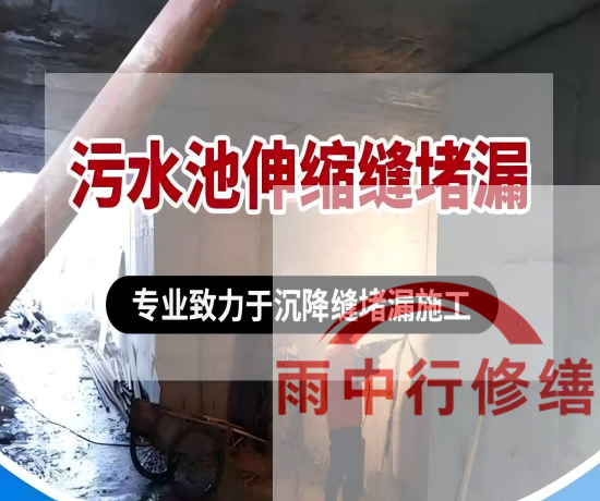 奉贤某污水处理厂钢筋混凝土池堵漏案例